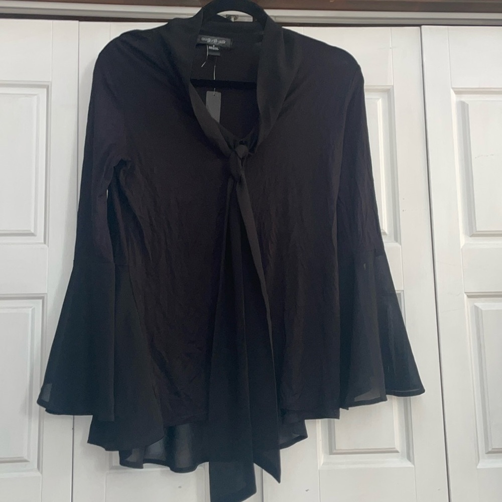 August Silk Top Small - Black